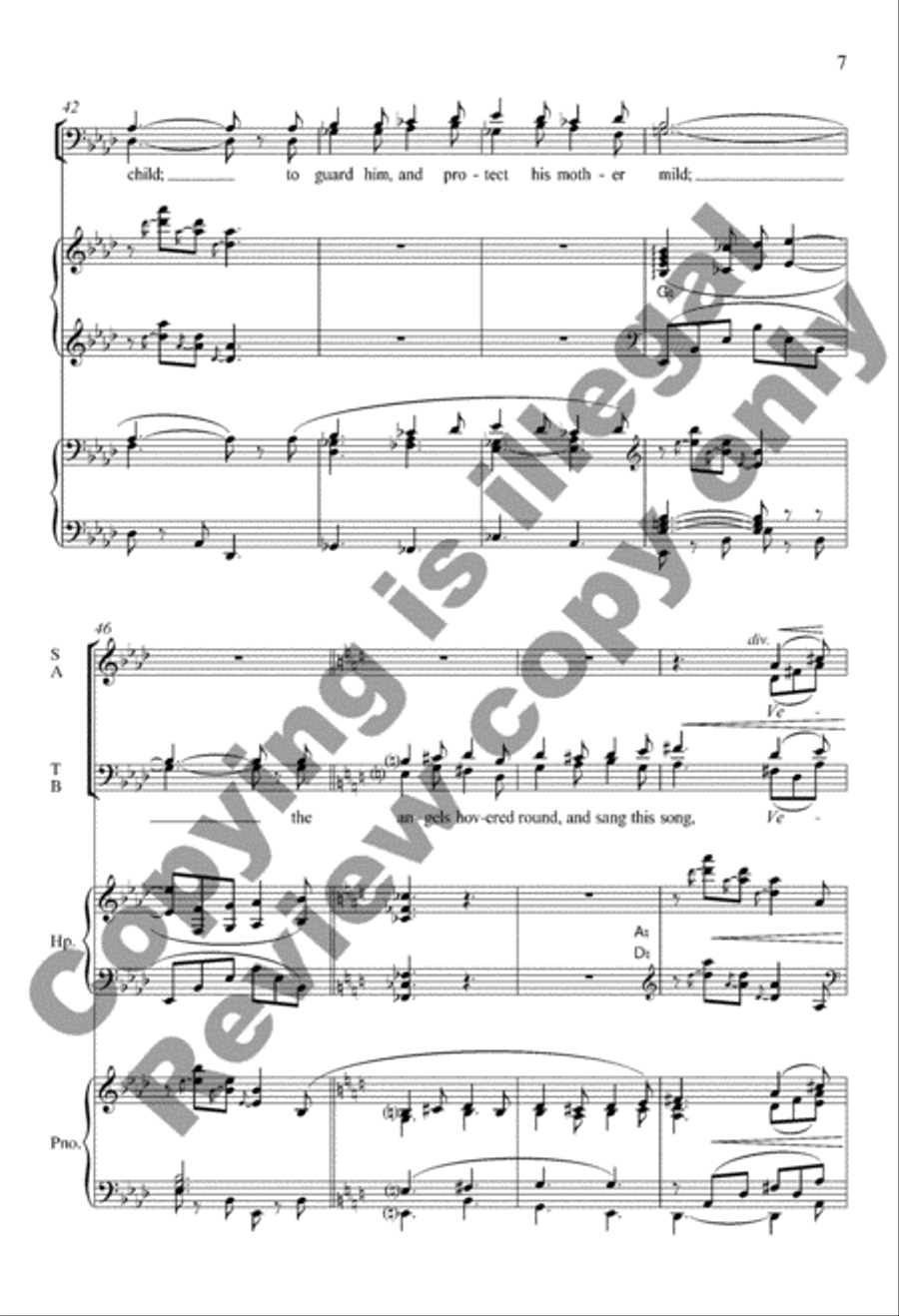 The Snow Lay on the Ground 4-Part scores gallery preview page 7