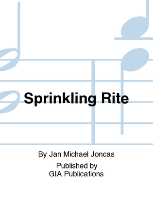 Sprinkling Rite: Cleanse Us, Lord