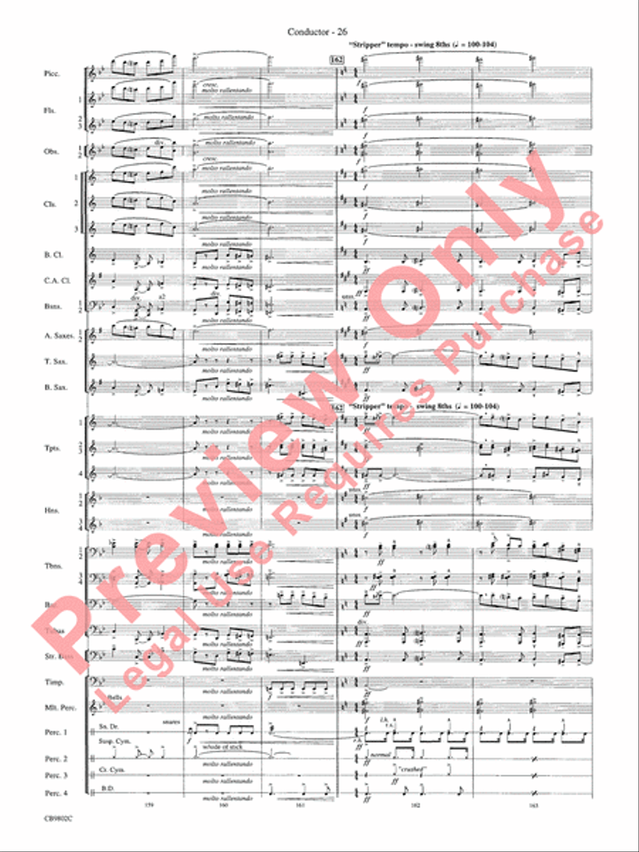 Porgy and Bess Concert Band scores gallery preview page 28