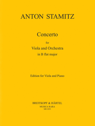 Book cover for Viola Concerto in Bb major