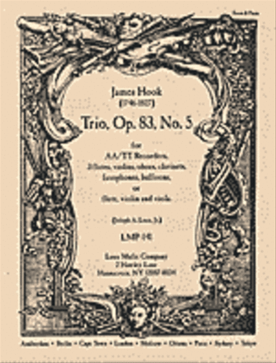 Trio, Op. 83, No. 5 Recorder scores gallery preview page 1