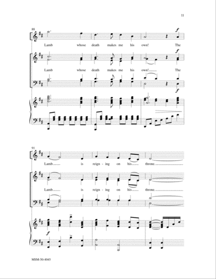 The Lamb The Lamb 4-Part scores gallery preview page 5