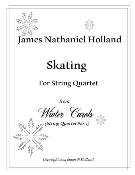 Skating, from Winter Carols (String Quartet No 1) image number null