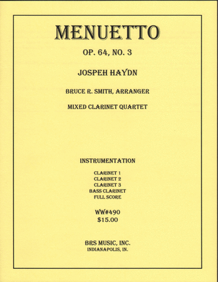 Menuetto, Op. 64 No. 3