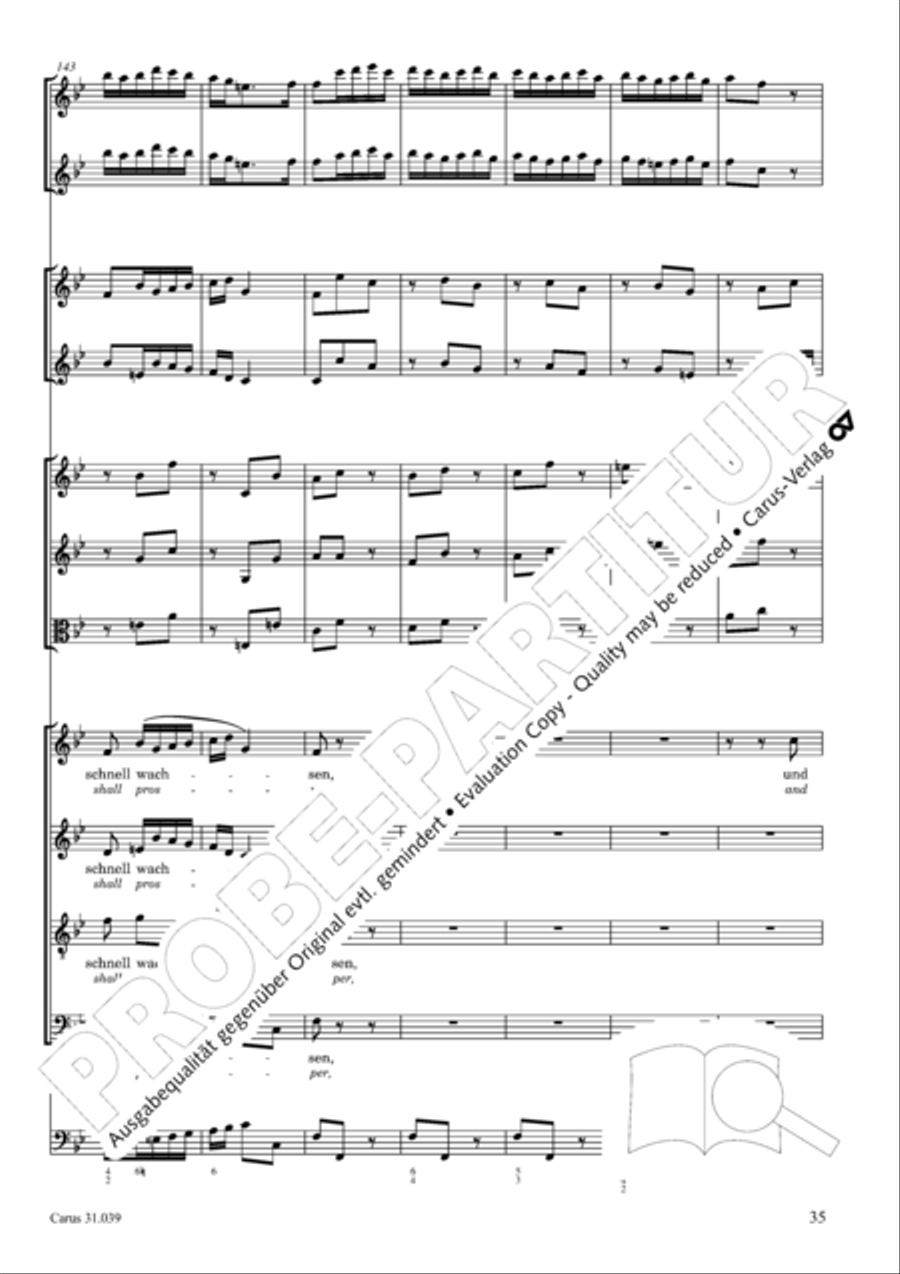 Give the hungry ones thy bread (Brich dem Hungrigen dein Brot) 4-Part scores gallery preview page 35
