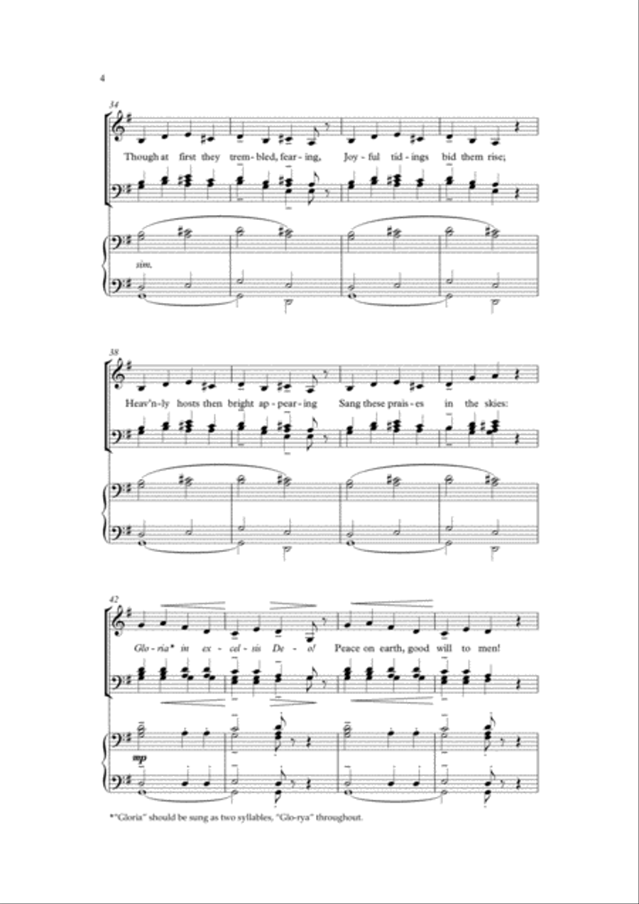 Gloria in excelsis Deo 4-Part scores gallery preview page 4