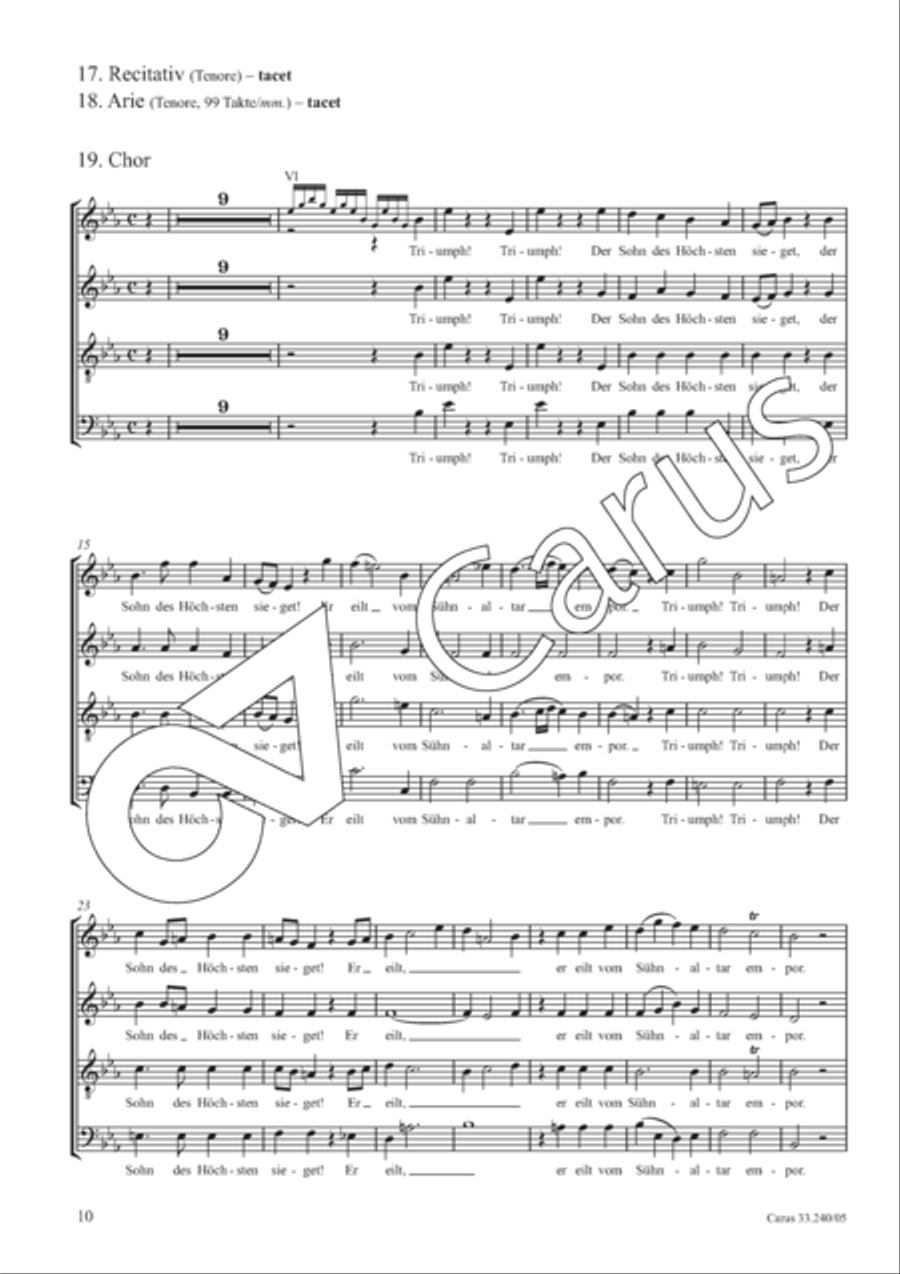 The Resurrection and Ascension of Jesus 4-Part scores gallery preview page 11
