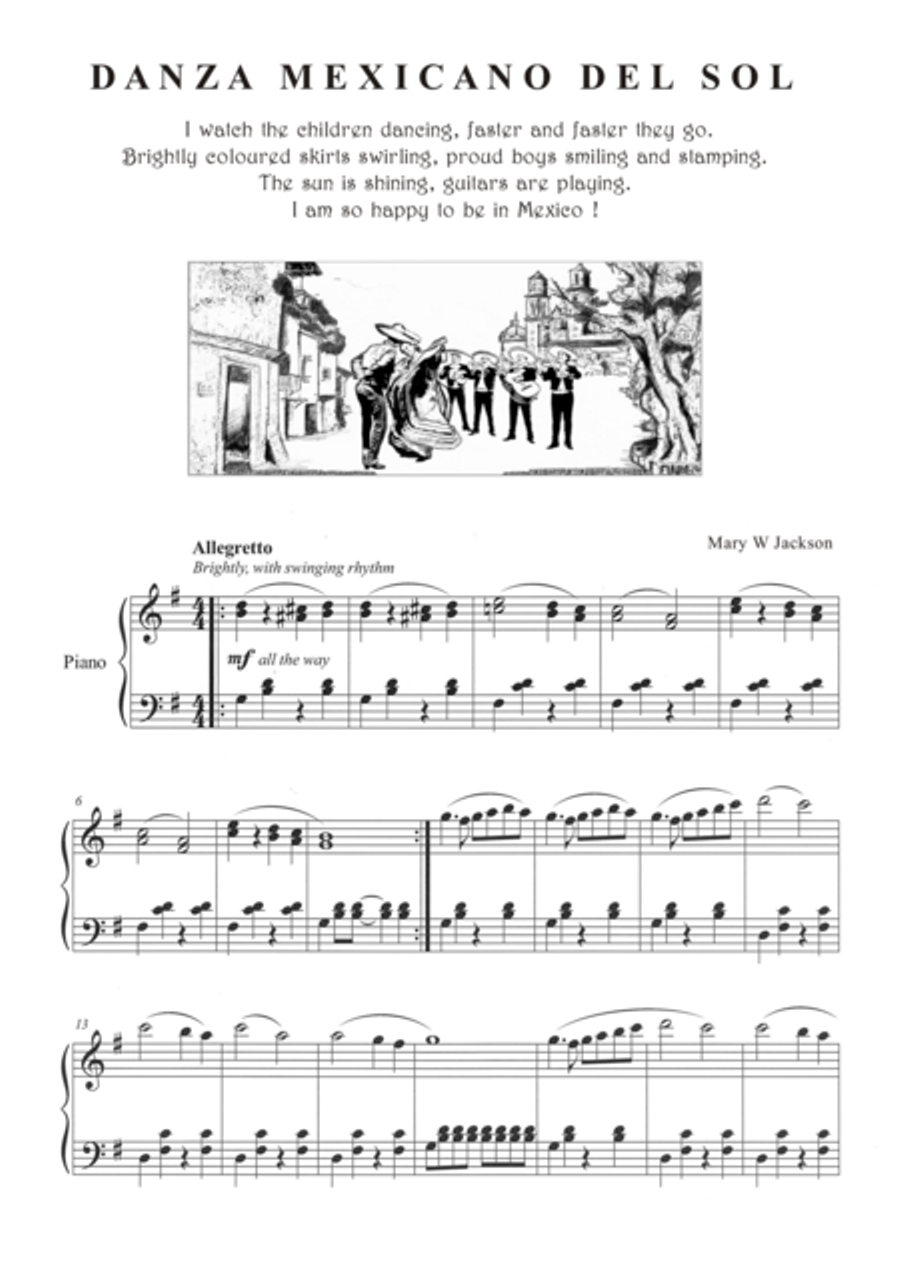 Danza Mexicano Del Sol Piano Solo scores gallery preview page 1