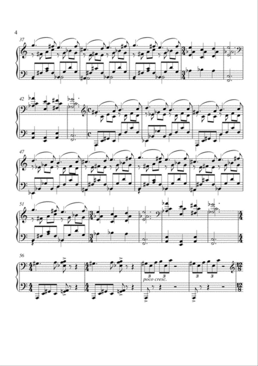 Dreams of a Somnambulist Piano Solo scores gallery preview page 5