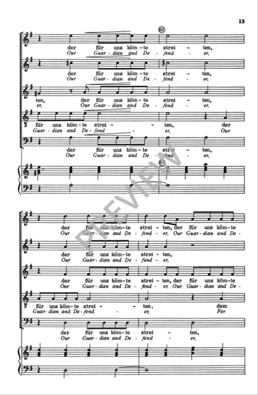 Verleih Uns Frieden Genadiglich SSATB scores gallery preview page 13