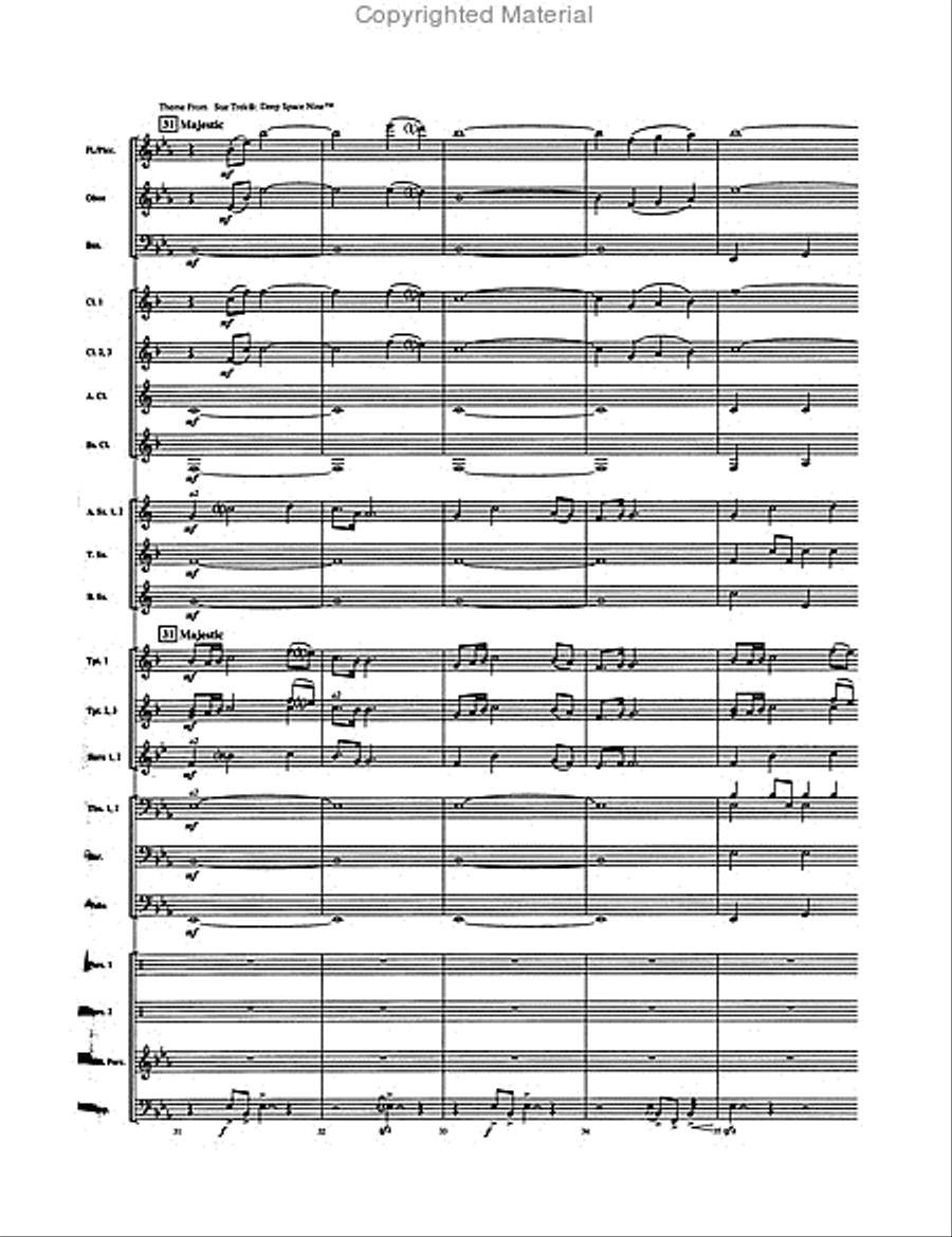 Star Trek Through the Years Concert Band scores gallery preview page 4