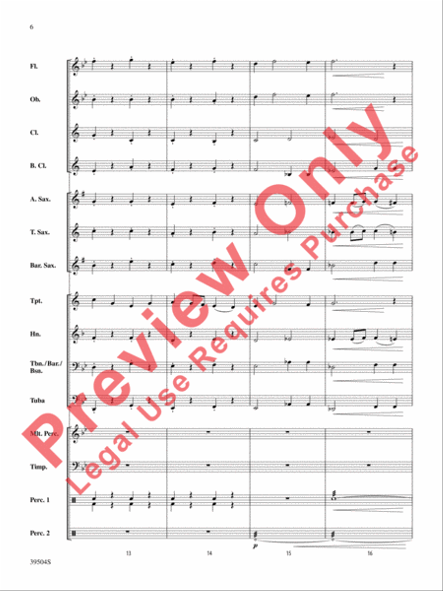 Encore! Encore! Concert Band scores gallery preview page 6