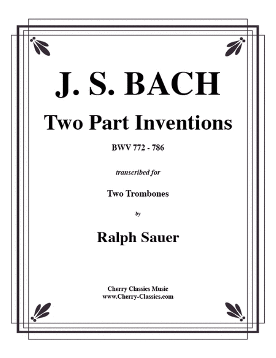 Two Part Inventions for two Trombones Trombone Duet scores gallery preview page 1