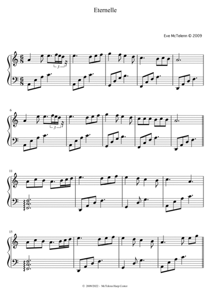 Eternelle / Wedding Anniversary Composition - intermediate & 34 String Harp | McTelenn Harp Center image number null