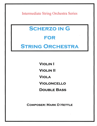 Book cover for Scherzo in G for String Orchestra