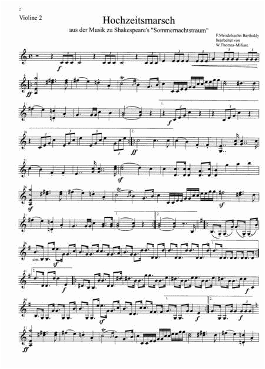 For wedding and festive occasions String Quartet scores gallery preview page 4