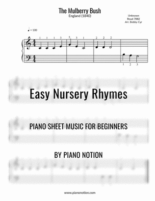 Book cover for The Mulberry Bush (Easy Piano Solo)