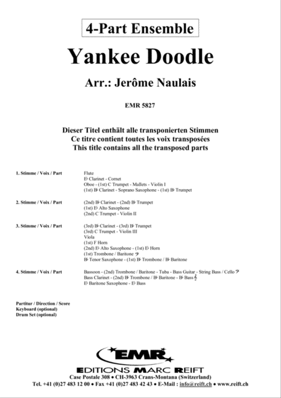 Yankee Doodle Concert Band scores gallery preview page 2