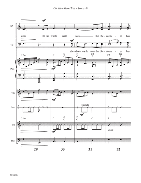 Oh, How Good It Is - Instrumental Ensemble Score and Parts