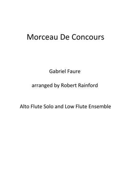 Morceau de Concours (alto flute solo)