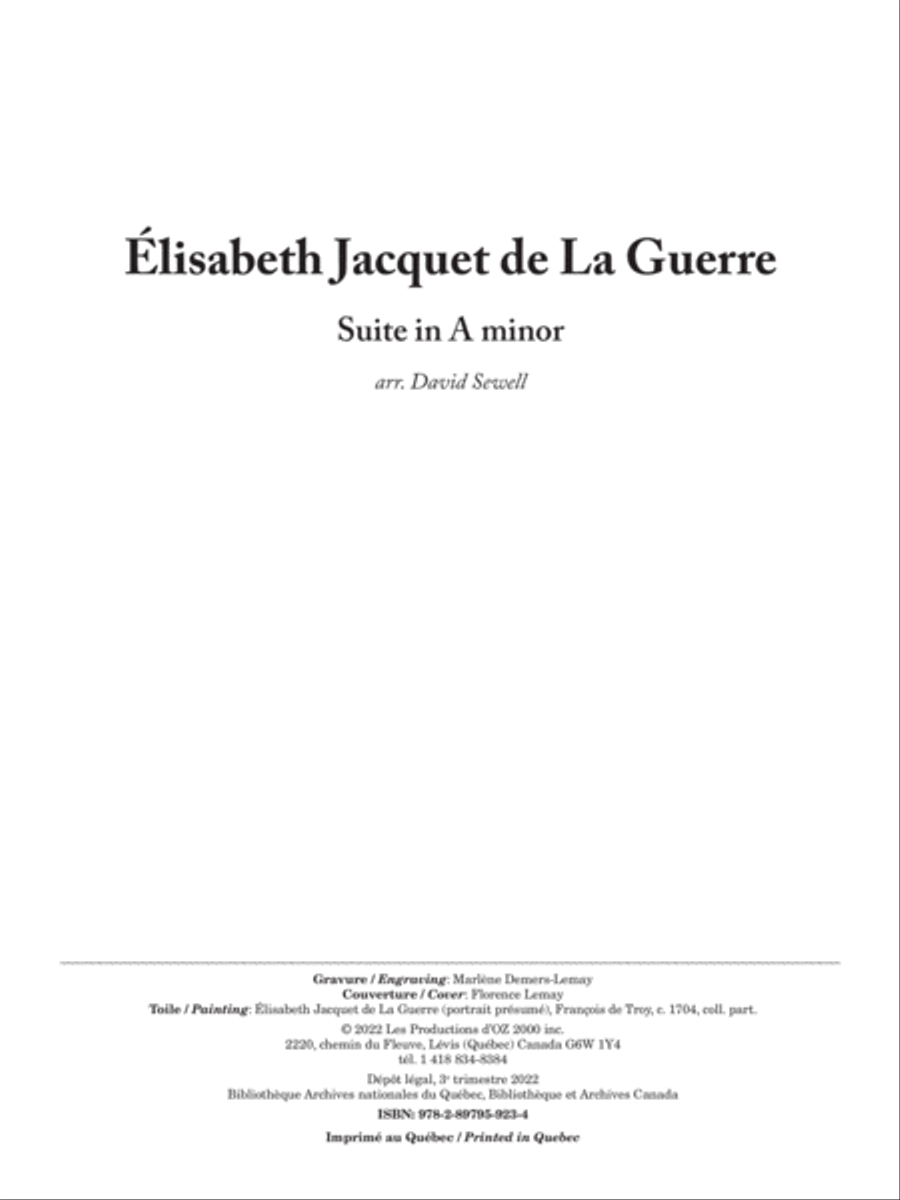 Suite in A minor Suite in A minor Classical Guitar scores gallery preview page 2