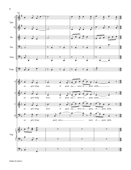 The Sussex Carol (Brass Quintet Score)