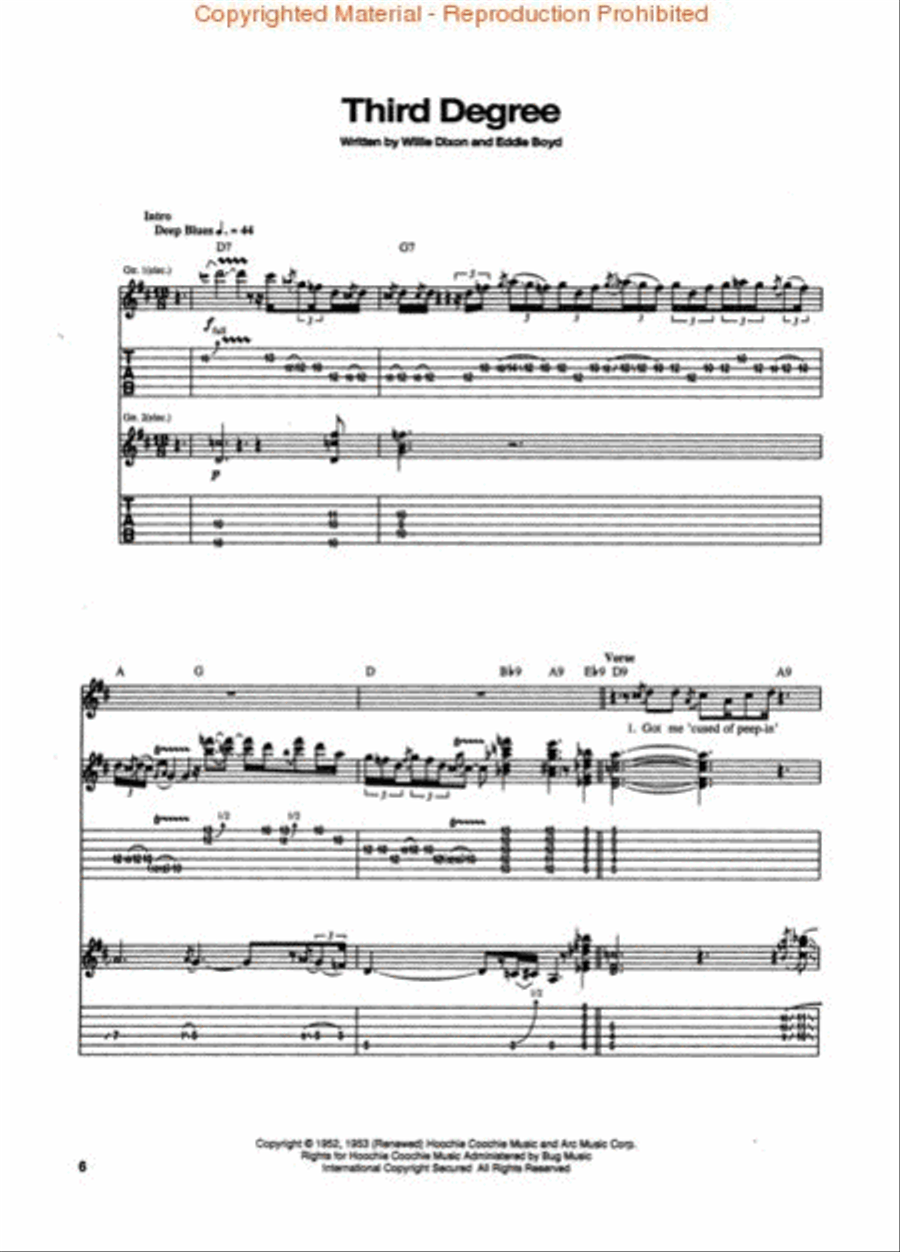 Eric Clapton – From the Cradle Electric Guitar scores gallery preview page 3