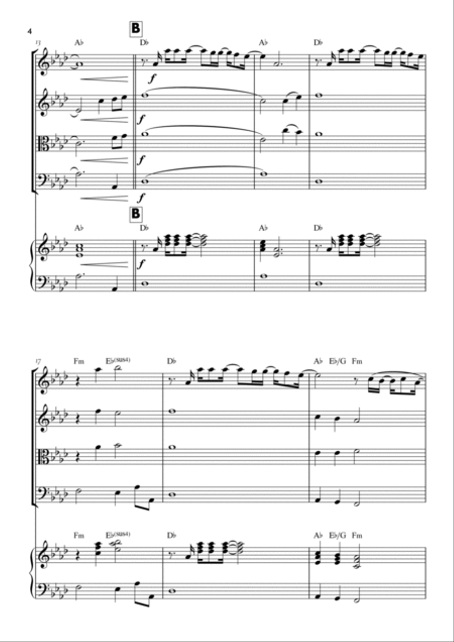 Goodness Of God String Quartet scores gallery preview page 4