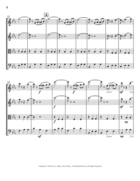 Wedding Dance No. 1 (Hochzeitsreigen) from "Titanic" - String Quartet image number null