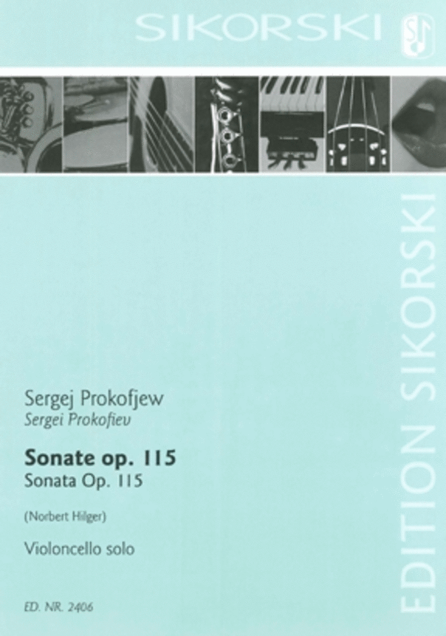 Sonata, Op. 115 Cello Solo scores gallery preview page 1