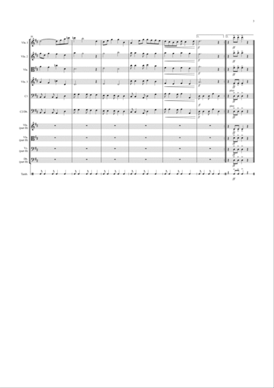 Bach y el Tango for Beginner and Advanced String Orchestra String Orchestra scores gallery preview page 3