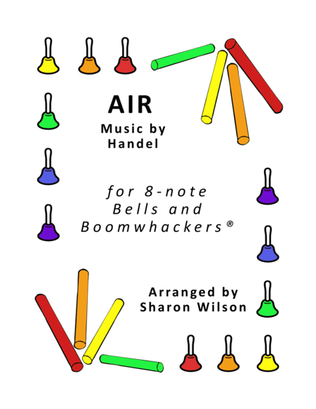 Book cover for Air for 8-note Bells and Boomwhackers® (with Black and White Notes)