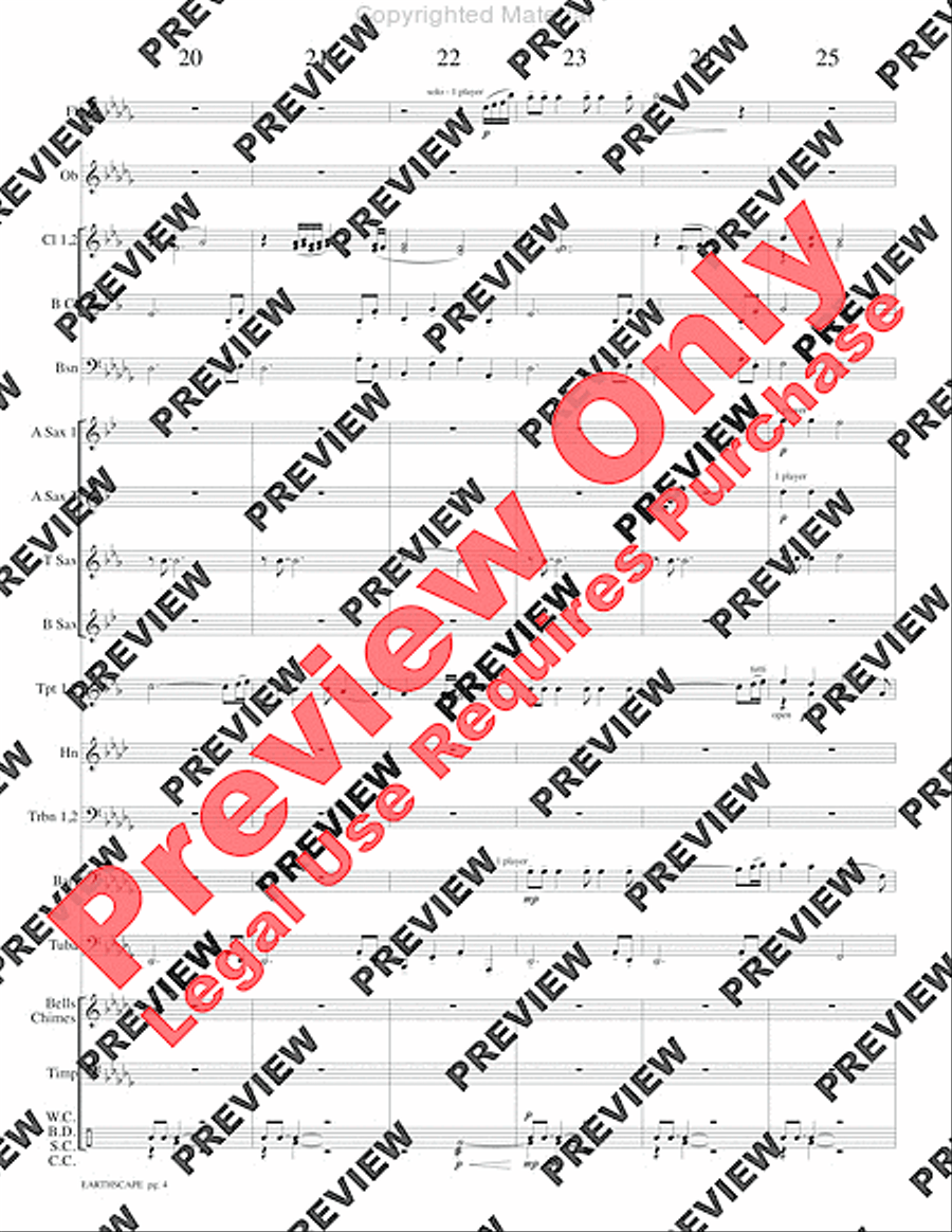 Earthscape Concert Band scores gallery preview page 7