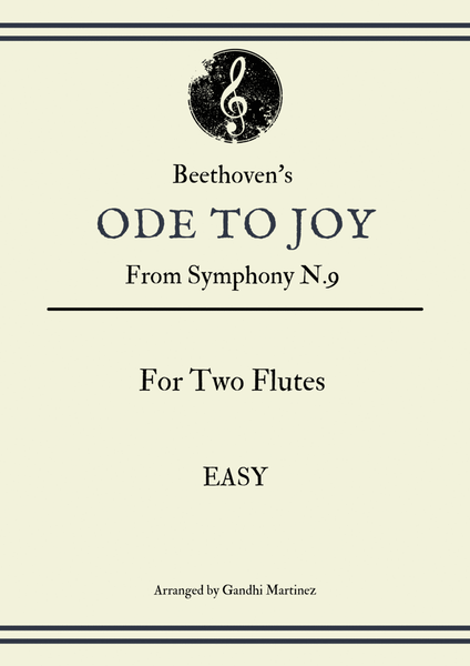 Ode to Joy - For Two Flutes image number null