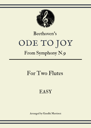 Ode to Joy - For Two Flutes