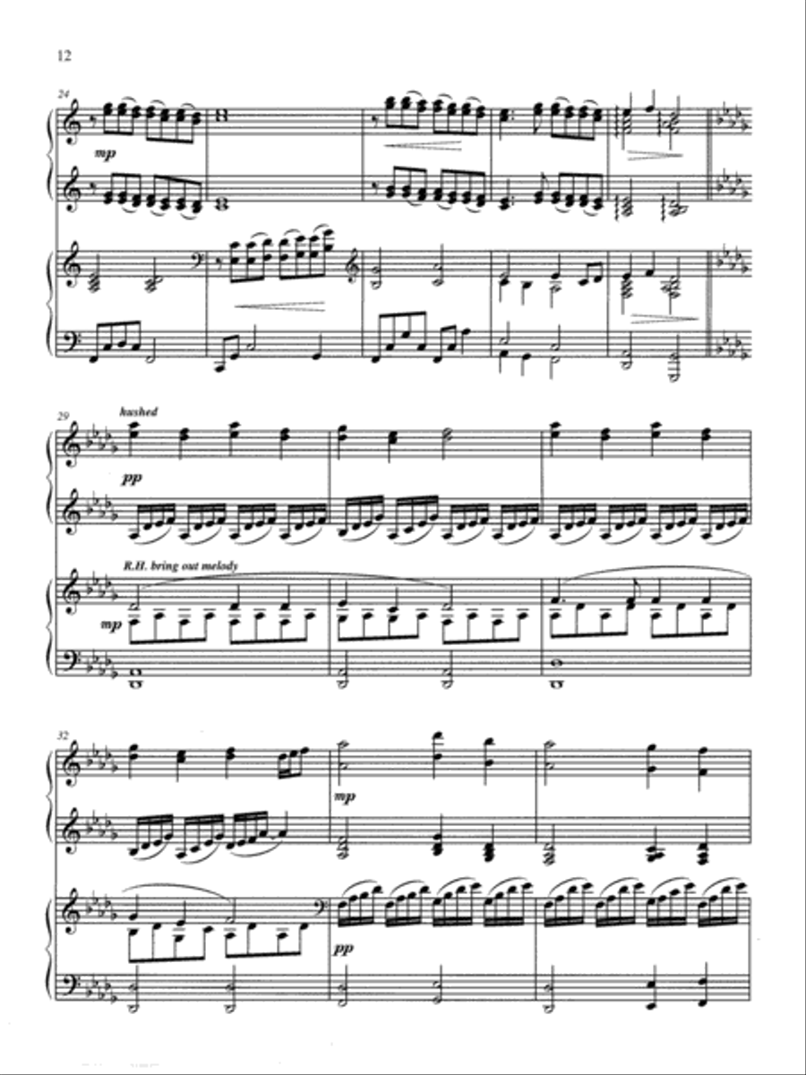 Classic Hymns for 4-Hand Piano, Vol. 1 Piano Accompaniment scores gallery preview page 4
