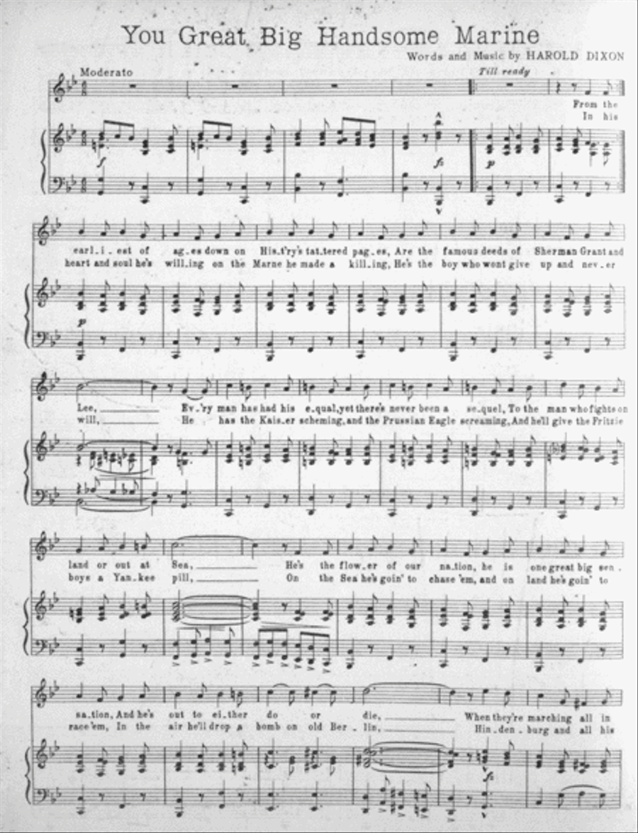 You Great Big Handsome Marine Voice scores gallery preview page 2