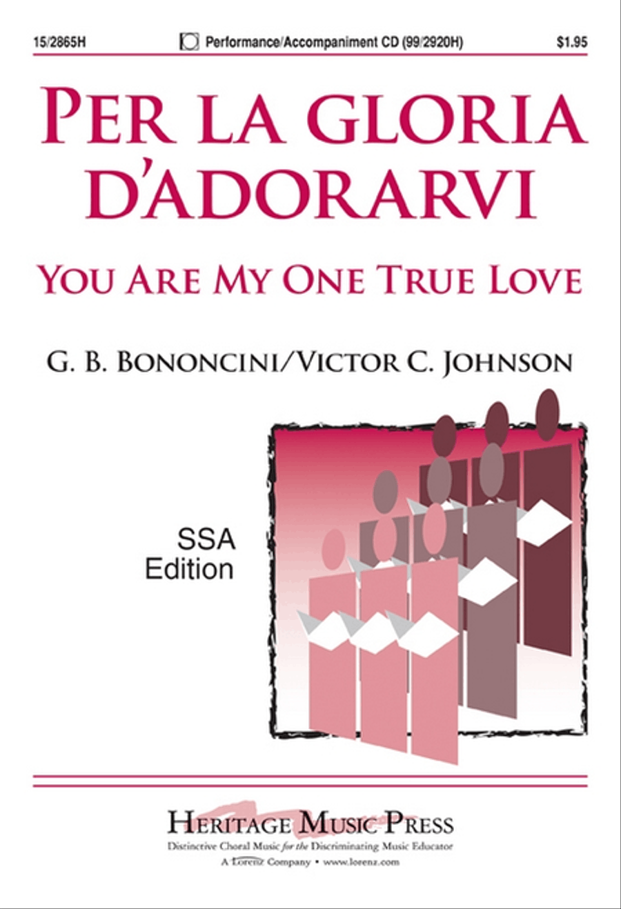 Per la gloria d'adorarvi SSA scores gallery preview page 1