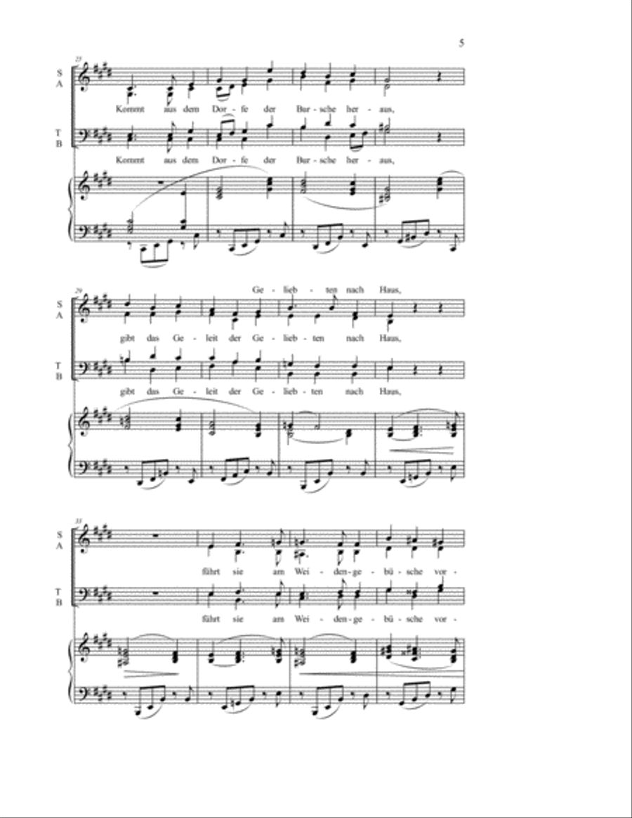 Von ewiger Liebe 4-Part scores gallery preview page 4