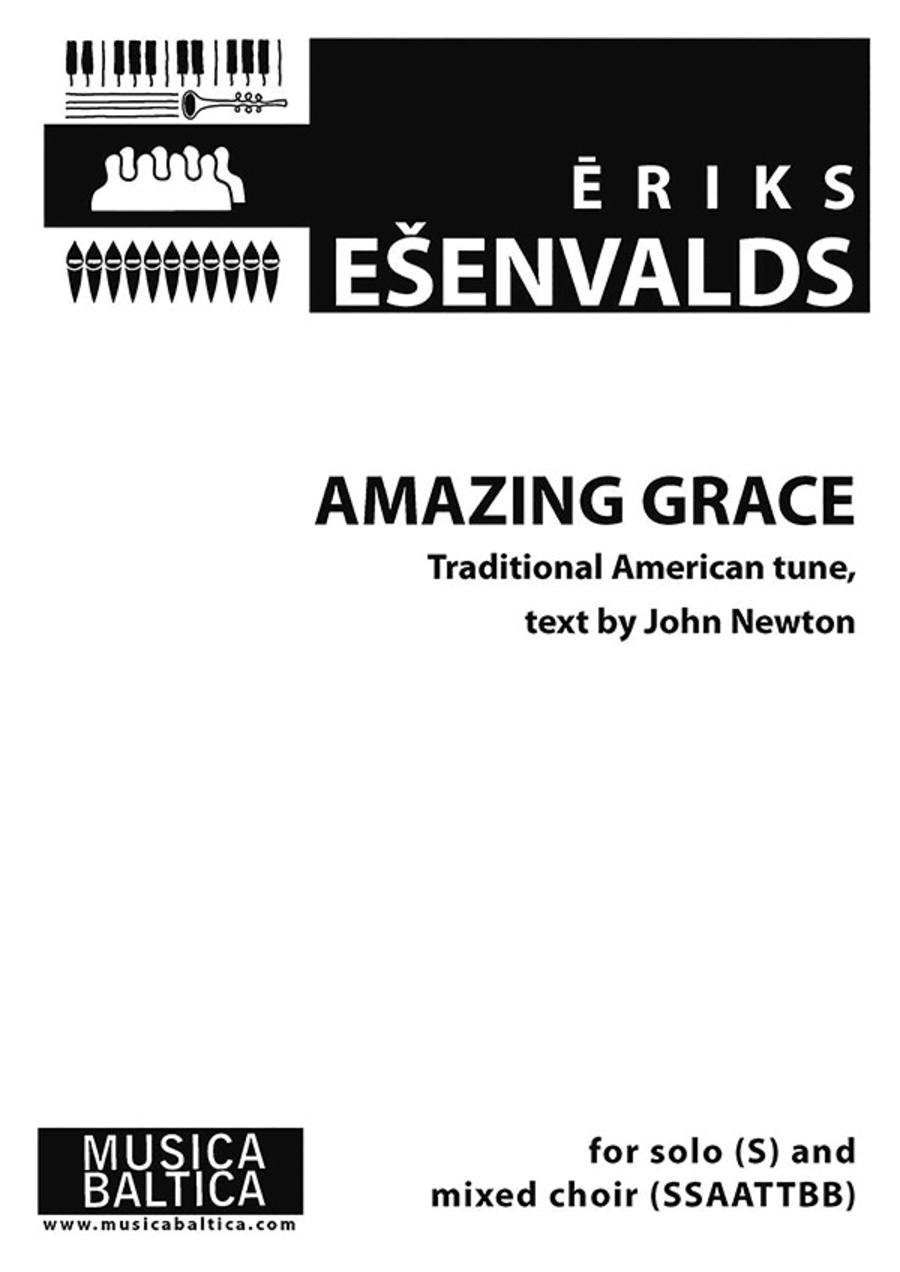 Amazing Grace for Soprano Solo and SSAATTBB Choir SSAATTBB scores gallery preview page 1