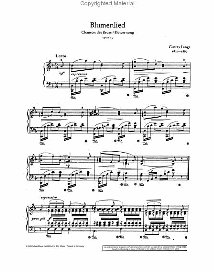 Flower Song, Op. 39