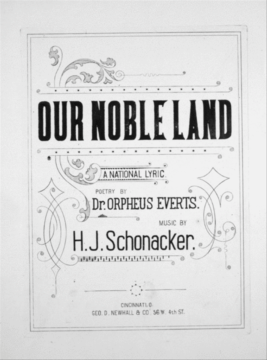 Our Nobel Land. A National Lyric Voice scores gallery preview page 1
