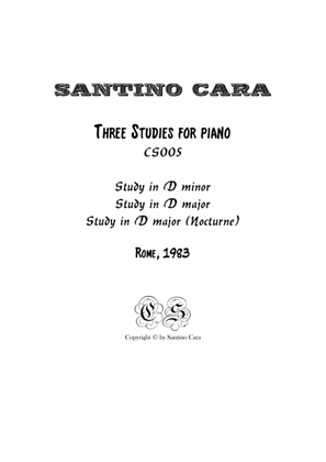 CS005 - Three Studies for piano