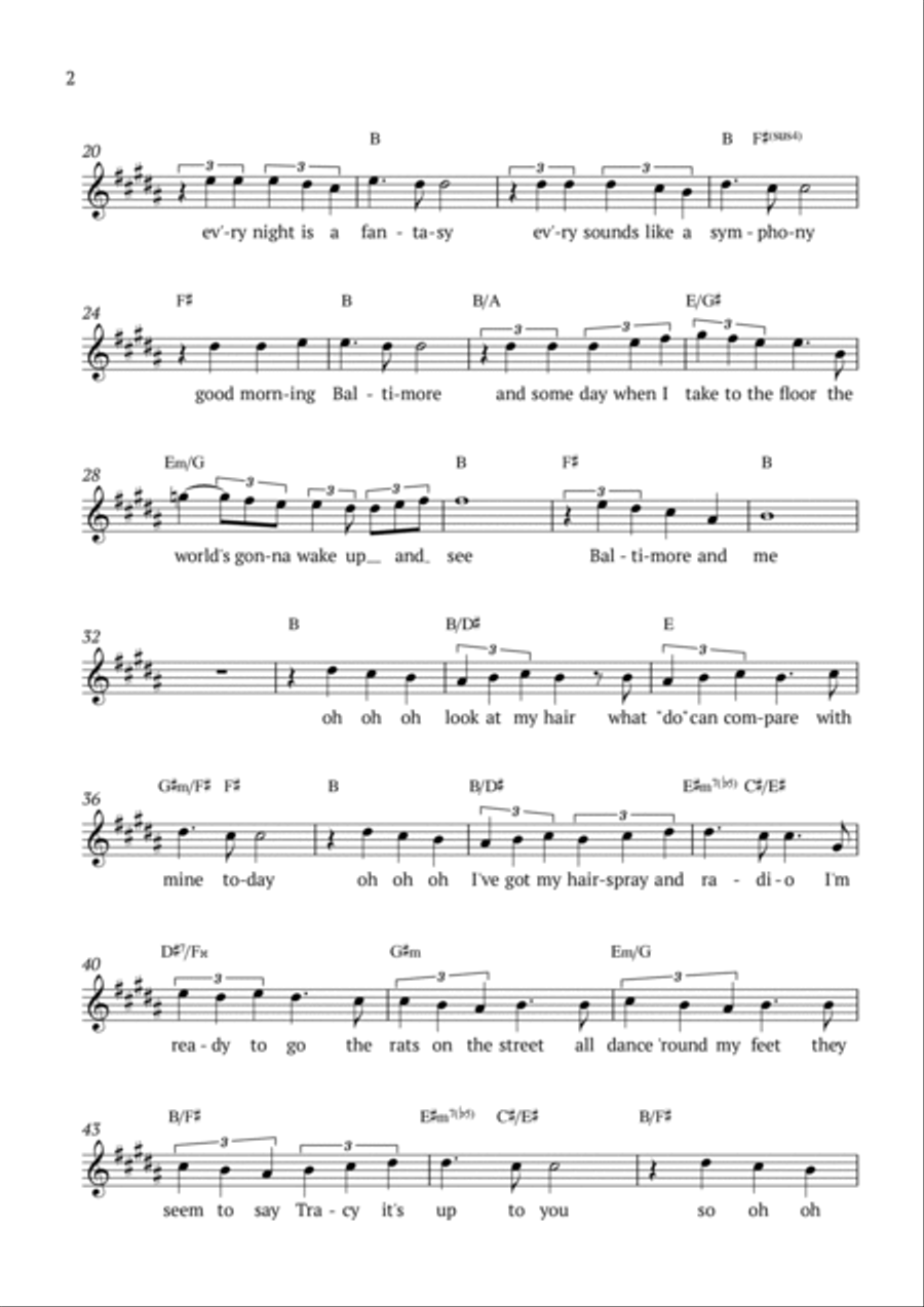 Good Morning Baltimore Piano scores gallery preview page 2