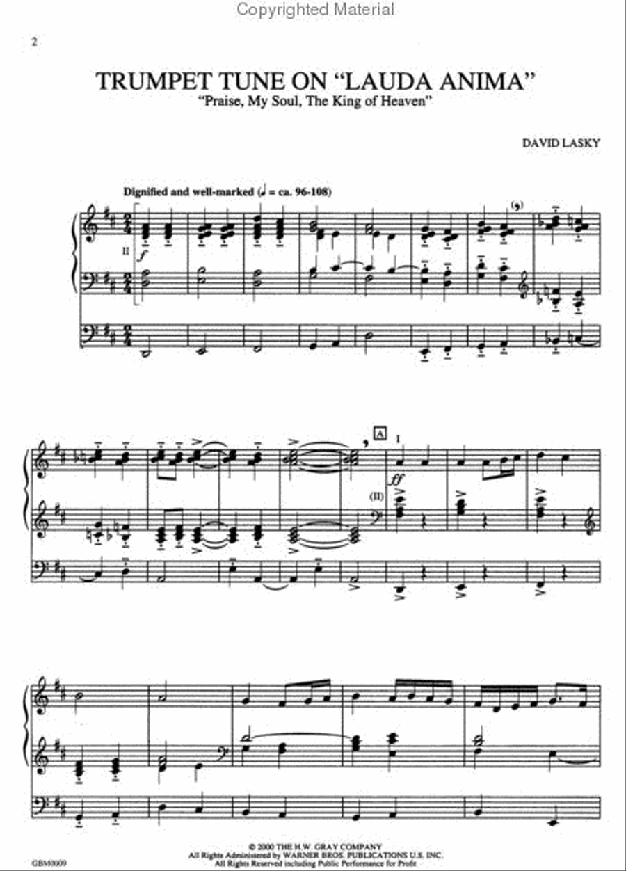 Seven Trumpet Tunes on Festive Hymns, Volume 1 Organ scores gallery preview page 3