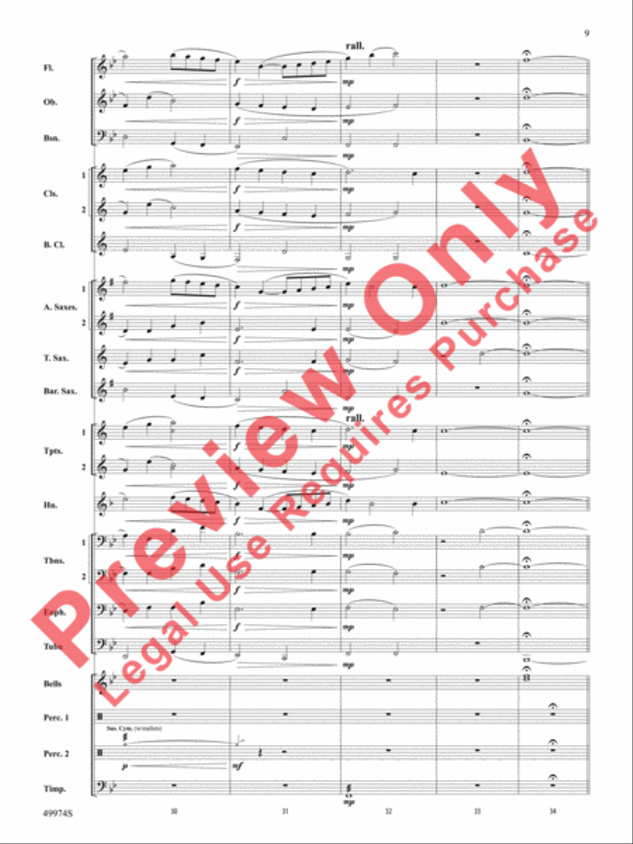 Carry On With Pride Concert Band scores gallery preview page 10