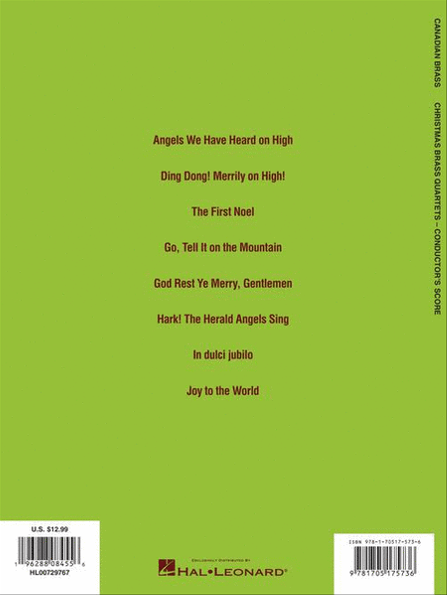 Canadian Brass Christmas Quartets Brass Quartet scores gallery preview page 7