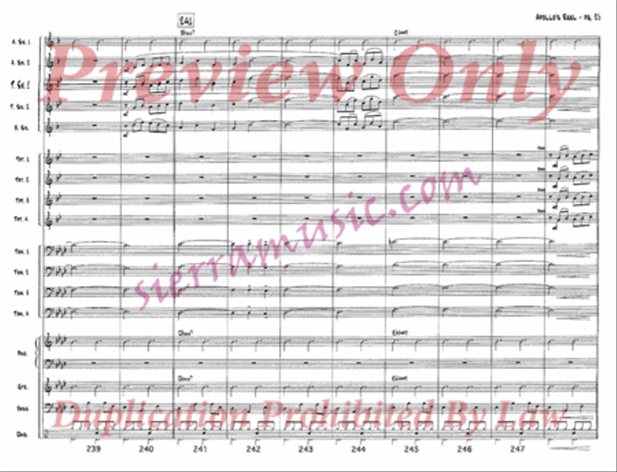 Apollo's Reel Apollo's Reel Jazz Ensemble scores gallery preview page 26