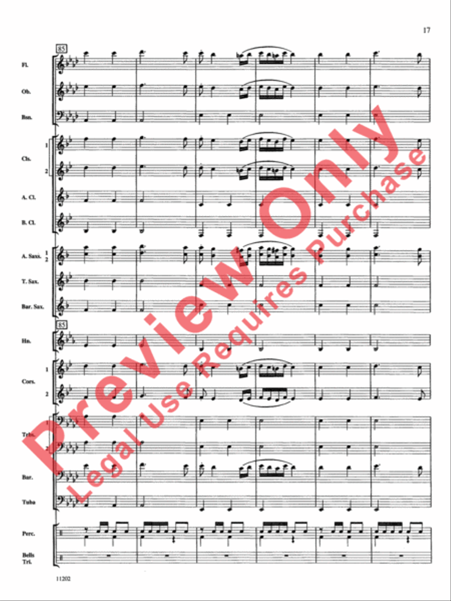 Hungarian Dance No. 5 Concert Band scores gallery preview page 18