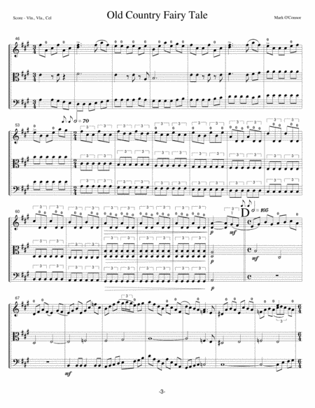 Old Country Fairy Tale (score - vln, vla, cel) image number null